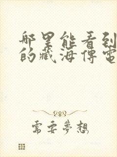 哪里能看到免费的藏海传电视剧