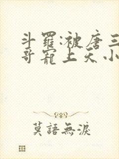 斗罗:被唐三哥哥宠上天小说观看