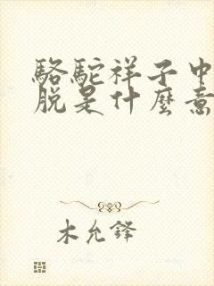 骆驼祥子中的挺脱是什么意思