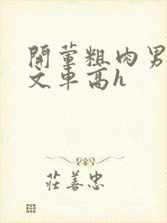 开荤粗肉男男腐文车高h