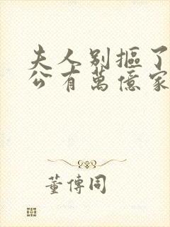 夫人别抠了你老公有万亿家产短剧