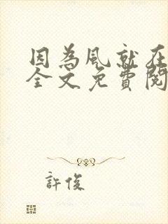 因为风就在那里全文免费阅读无弹窗