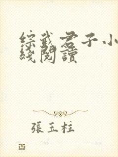 综武君子小说在线阅读