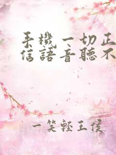 手机一切正常微信语音听不见声音