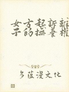 女方起诉离婚孩子的抚养权怎么判定