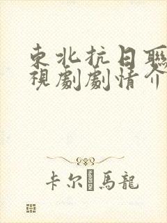 东北抗日联军电视剧剧情介绍