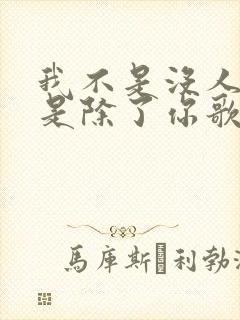 我不是没人爱只是除了你歌名