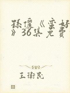 孙俪《蛮好人生》36集免费观看