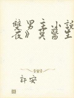 双男主小说《爱夜》莫医生