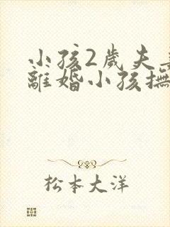 小孩2岁夫妻要离婚小孩抚养权归谁呢