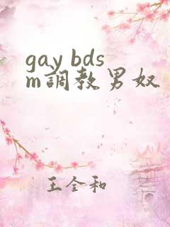 gay bdsm调教男奴