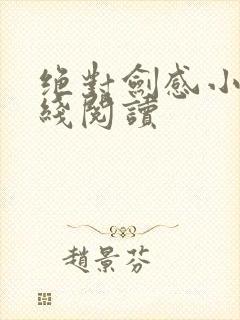 绝对剑感小说在线阅读