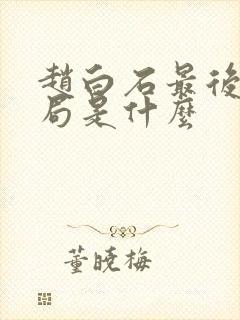 赵白石最后的结局是什么