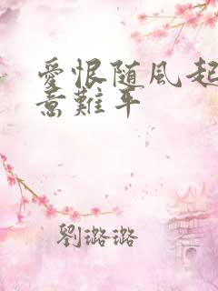 爱恨随风起风止意难平