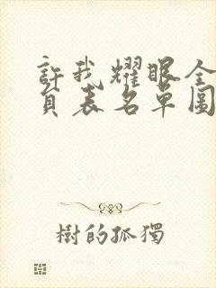 许我耀眼全部演员表名单图片