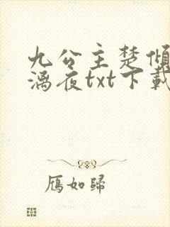 九公主楚倾歌风漓夜txt下载