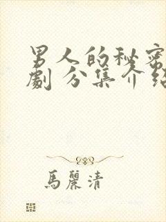 男人的秘密电视剧 分集介绍