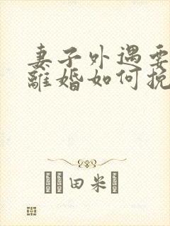 妻子外遇要和我离婚如何挽回