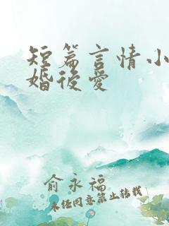 短篇言情小说先婚后爱