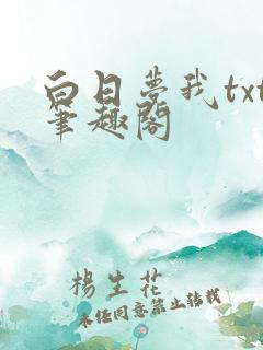 白日梦我txt笔趣阁