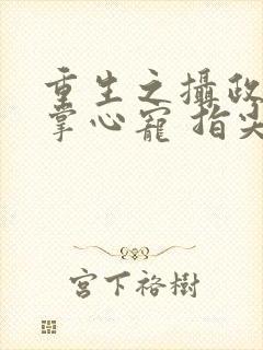 重生之摄政王的掌心宠 指尖方寸