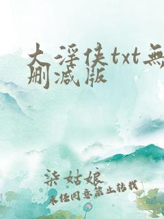 大淫侠txt无删减版