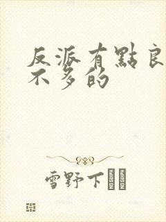 反派有点良心但不多的