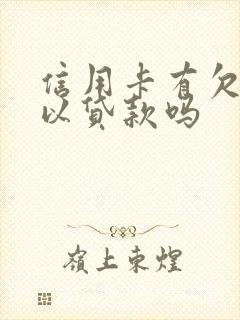 信用卡有欠款可以贷款吗