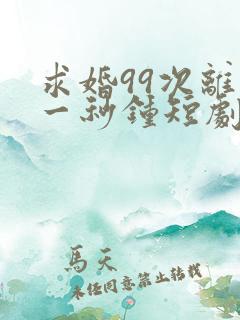 求婚99次离婚一秒钟短剧全集