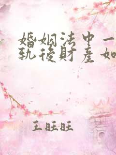 婚姻法中一方出轨后财产如何分配