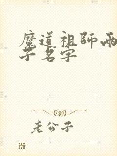 魔道祖师两只兔子名字