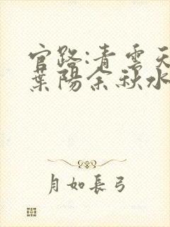 官路:青云天骄叶阳余秋水