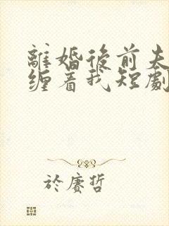 离婚后前夫总是缠着我短剧