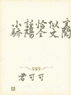 小说恰似寒光遇骄阳全文阅