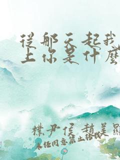 从那天起我就爱上你是什么歌