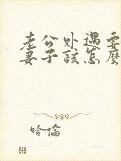 老公外遇要离婚妻子该怎么办