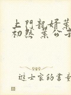 上门龙婿叶辰萧初然 叶公子