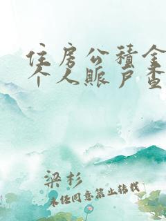 住房公积金查询个人账户查询app