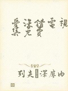 爱没错电视剧全集免费