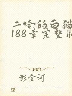 二哈的白猫师尊188章完整版