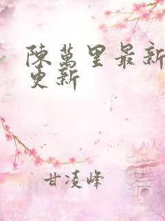 陈万里最新章节更新