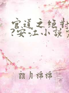官道之绝对权力?安江小说完全版