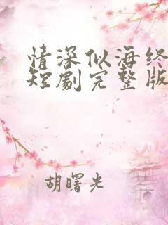 情深似海终成空短剧完整版