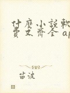 什么小说软件免费又齐全 app