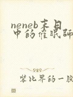 neneb末日中的催眠师小说全文免费阅读