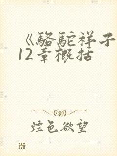 《骆驼祥子》第12章概括