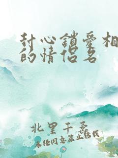 封心锁爱相对应的情侣名