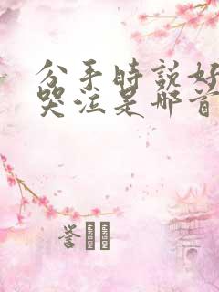 分手时说好的不哭泣是哪首歌