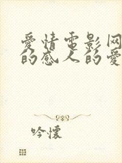 爱情电影网好看的感人的爱情电影有哪些