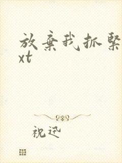 放弃我抓紧我txt